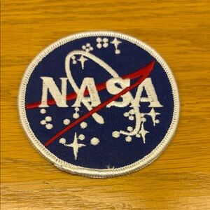 NASA Classic Round Patch - Blue, White & Red